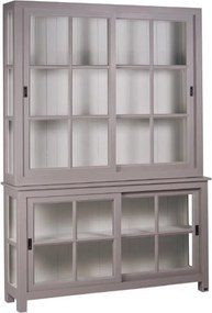 Vitrină lemn masiv Heritage Uși Glisante, 150 × 40 × 220 cm