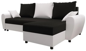 Colțar Fleur L (Alb + Negru) (D). 1057056