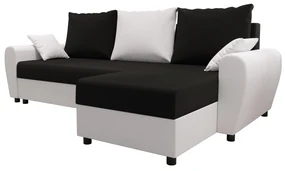Colțar Fleur L (Alb + Negru) (D). 1057056