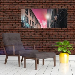 Tablou - Artificii din Marseille (120x50 cm)