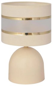 Lampă de masă HELEN 1xE27/15W/230V crem/aurie