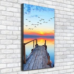 Print pe canvas Debarcader din lemn