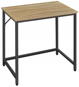 Set pentru birou masa de birou TAYLOR 80x50 cm stejar sonoma + scaun de birou AVOLA VELVET albastru regal