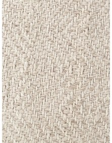 Covor crem-fildeș țesut manual din amestesc de lână 120x170 cm Majoli – Elle Decoration