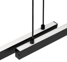 Lustra suspendata LED, Otel, Negru, MIAMI