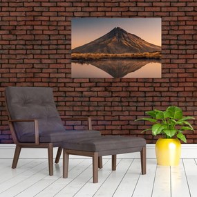 Tablou oglindirea muntelui Taranaki, Noua Zeelanda (90x60 cm)