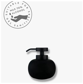 Dozator de săpun lichid negru din ceramică 200 ml Lotus – Mette Ditmer Denmark