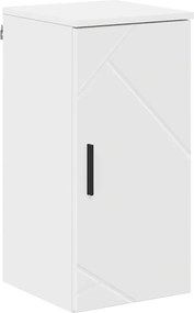 vidaXL Dulap de Baie Alb 30 x 31,5 x 61 cm Lemn compozit & Metal