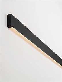 Aplica exterior neagra liniara 120cm IP65 LED METRIC