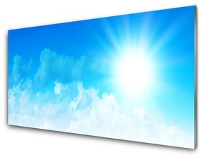 Tablouri acrilice Sun Heaven Peisaj Alb Albastru