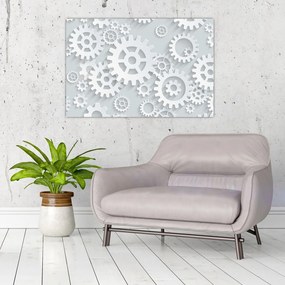 Tablou - Roți dințate (90x60 cm)