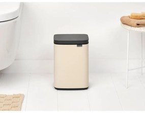 Cos de gunoi Brabantia Bo Small 1008865, 4 L, Deschidere lina si silentioasa, Baza antiderapanta, Bej