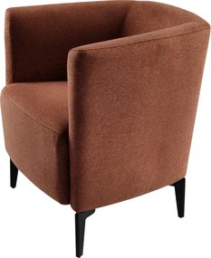 Fotoliu de design, teracota/negru, KAPY