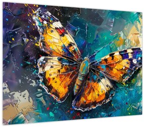 Tablou - Fluture, pictură în ulei (70x50 cm)