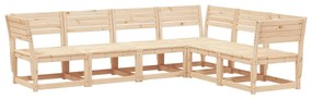 3217015 vidaXL Set canapea de grădină, 6 piese, lemn masiv de pin