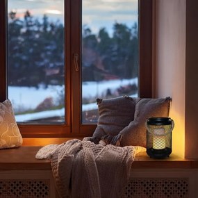 Lampă LED decorativă de masă Solight WO3101 LED/3xAA negru