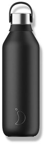 Sticlă termos Chilly's Bottles - negru abis 1000 ml, colecția Series 2
