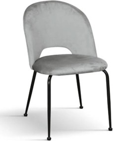 Scaun Farco ,structura metalica ,catifea - GRI INCHIS