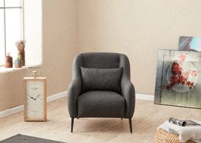 Fotoliu Venus, Poliester / Linen, Antracit