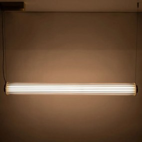 Lustra LED smart cu telecomanda COMO alama periata