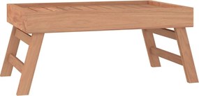 vidaXL Tavă pliabilă, 55x35x25 cm, lemn masiv de tec