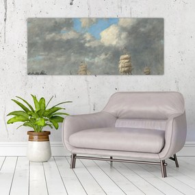 Tablou - Eugène Boudin, Le Havre, reproducere (120x50 cm)