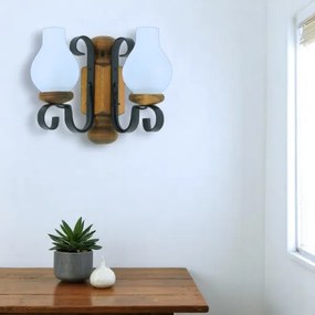 Aplică Brilagi RUSTIC 2xE14/40W/230V fag