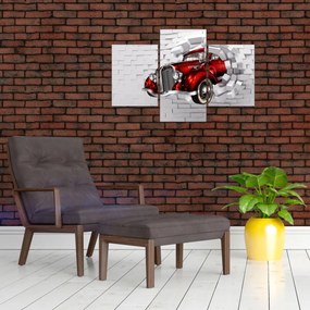 Tablou - Mașină roșie (90x60 cm)
