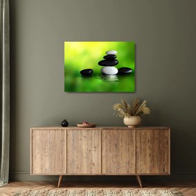 Tablou pe sticlă - Pietre pentru relaxare (70x50 cm)