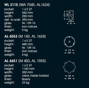 Aplica iluminat exterior din fier forjat, WL3115