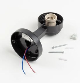 Brilagi Ven HARBOR - aplică de perete LED RGBW 1xE27/9W/230V IP33 antracit/alb