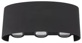 Aplică LED de exterior ARROW 6xLED/1W/230V IP54 negru