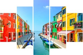 Tablou - Insula Burano, Veneția, Italia (150x105 cm)