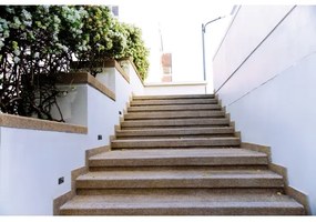 Kanlux 39130 - Corp de iluminat LED pentru trepte EXIN cu senzor, 2,5W/230V, 3000K, IP65, negru, pătrat