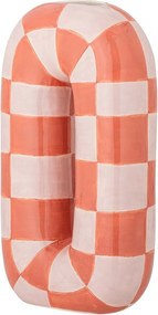 Vază somon/crem din ceramică pictată manual (înălțime 32 cm) Mae – Bloomingville