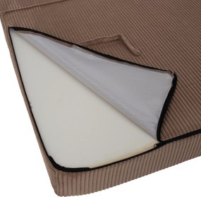 Saltea pliabilă/fotoliu extensibil, 2 in 1, maro deschis, VEDIS