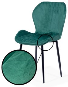 RESIGILAT - Scaun living din catifea BUC 248U verde