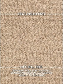 Covor în culoare naturală țesut manual rotund din lână ø 200 cm Puristic Knots – Elle Decoration