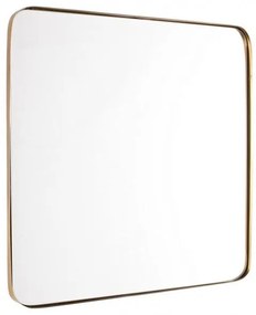 Oglinda patrata aurie din metal, 60x60 cm, Adhira Bizzotto