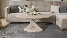 Mazzoni Măsuță de cafea ovală LOXA Cașmir - MĂSUȚĂ DE CAFEA 120x65 cm
