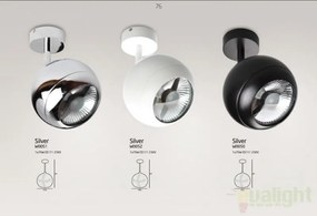 Spot directionabil Silver alb W0052 MX