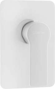 Baterie albă pentru duș încastrată (1 ieșire) Pax – Sapho