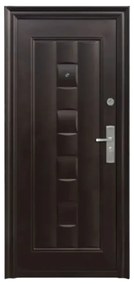 Usa metalica de exterior cu izolatie si vizor Novo Doors ND137 ,deschidere stanga dreapta, 1 yala, dimensiuni multiple,tabla 0.5/0.7 mm, balamale si
