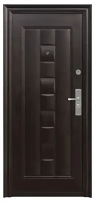 Usa metalica de exterior cu izolatie si vizor Novo Doors ND137 ,deschidere stanga dreapta, 1 yala, dimensiuni multiple,tabla 0.5/0.7 mm, balamale si