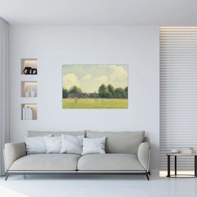 Tablou - Camille Pissarro, Hampton Court Green, reproducere (90x60 cm)