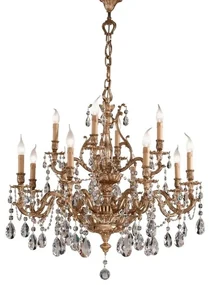 Candelabru 12 brate LUX cu cristale Scholer, Versailles
