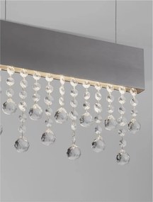 Lustra LED suspendata stil elegant CRISTA titan