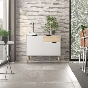 Comodă Tvilum Oslo, 99x82 cm, alb