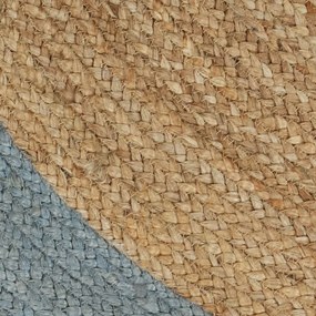 Covor manual cu margine maslinie, 150 cm, iuta Olivengronn, 150 cm