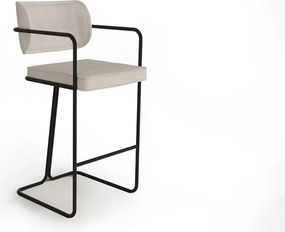Scaun lemn masiv de bar Giallo, 52 × 57 × 109 cm
